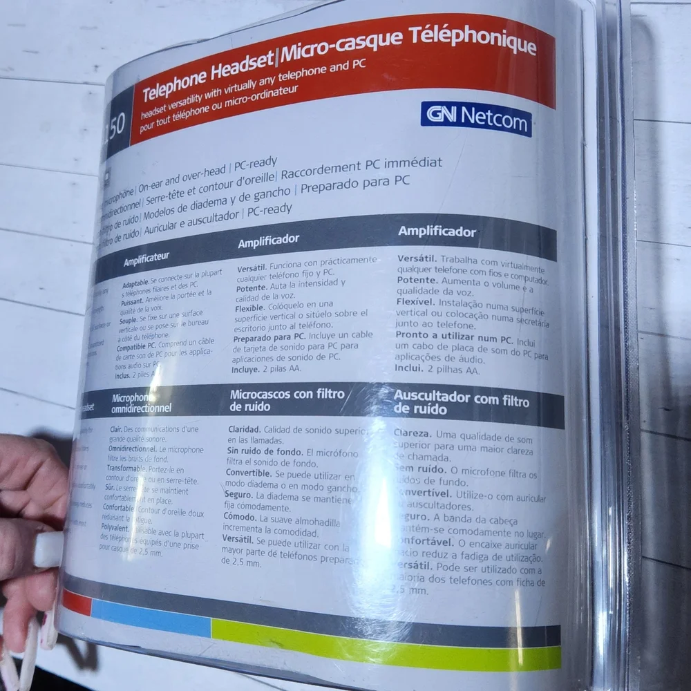 GN Netcom (4150) Telephone Headset - Discreet Style With Virtually Any Telephone